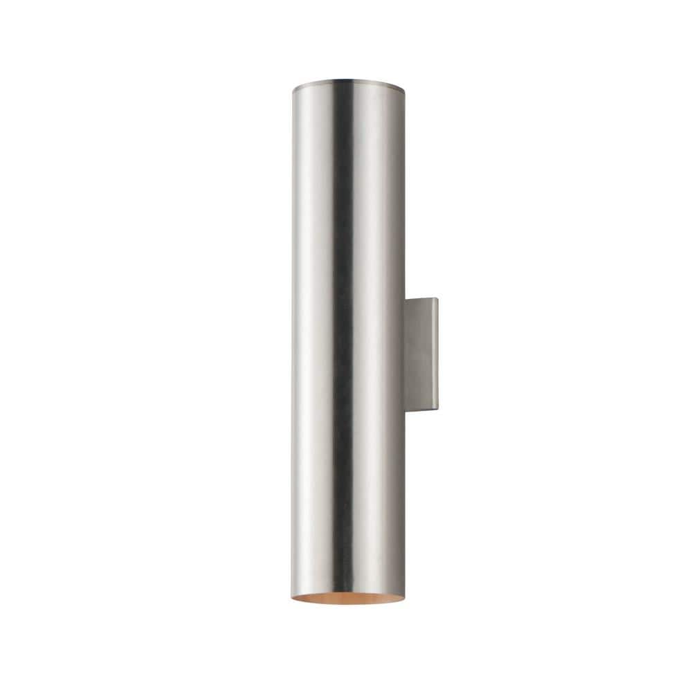 Outpost 2-Light 22 in. H Metallic Outdoor Hardwired Wall Sconce price history on PriceWatchPro