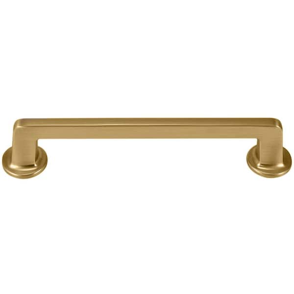Princeton 5 in. Matte Brushed Brass Cabinet Pull