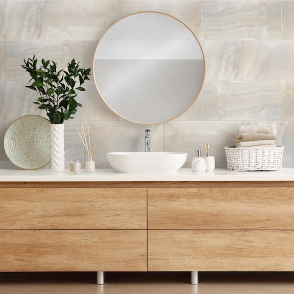 Dubai Pearl 12-1/2 in. x 24-1/2 in. Porcelain Floor and Wall Tile (10.8 sq. ft./Case)