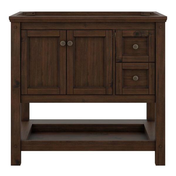 Foremost Shay 36 In W X 22 In D X 34 In H Bath Vanity Cabinet Only In Rustic Mango Sxmv3622d The Home Depot