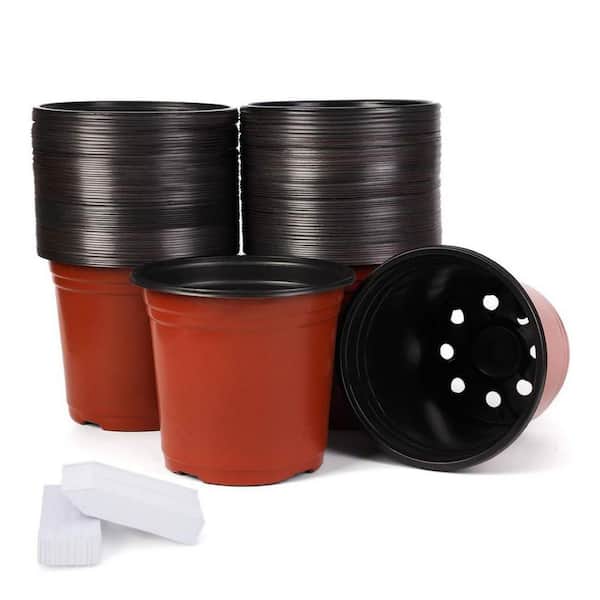 terracotta plant pot sizes Set of 8 French Terracotta Garden Pots in Varied Sizes