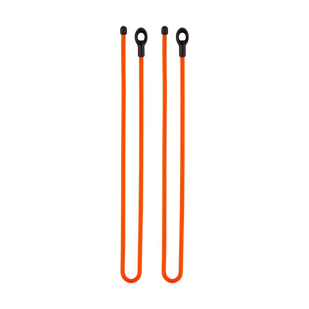 Nite Ize Gear Tie Loopable Reusable Rubber Twist Tie 18" 24-Count Bright Orange