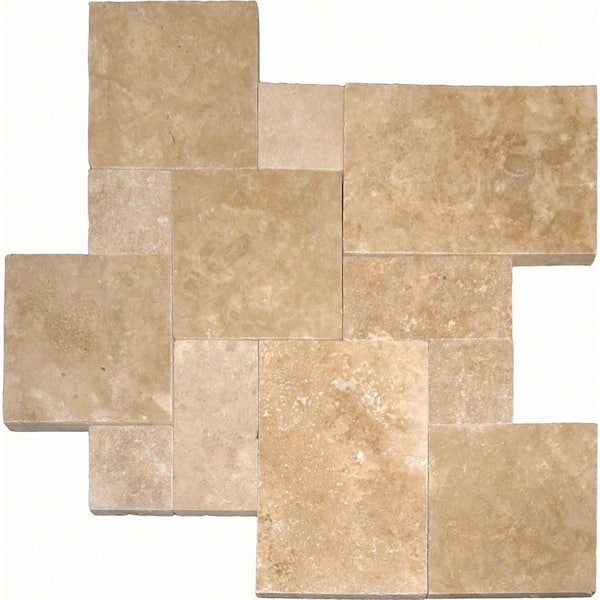 MSI Walnut 12 in. x 24 in. Matte Travertine Paver Kit (10 Kits/160 sq. ft./Pallet)