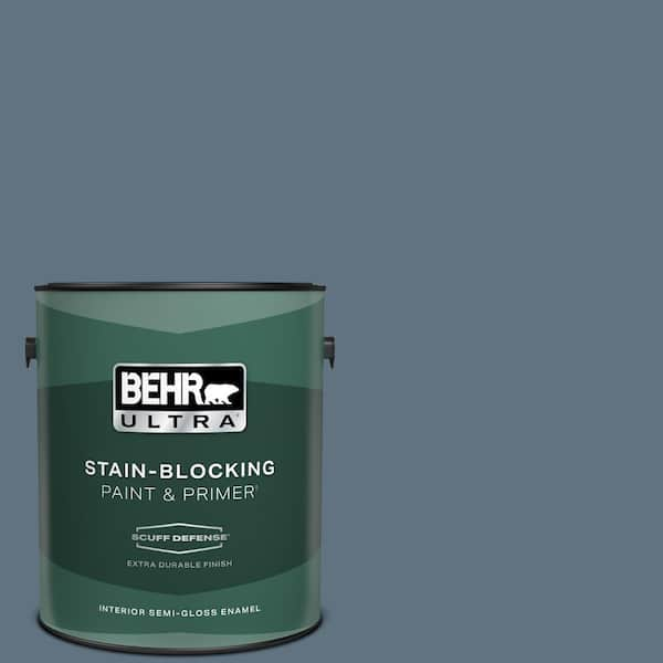 BEHR ULTRA 1 gal. #560F-6 Windsor Haze Extra Durable Semi-Gloss Enamel Interior Paint & Primer