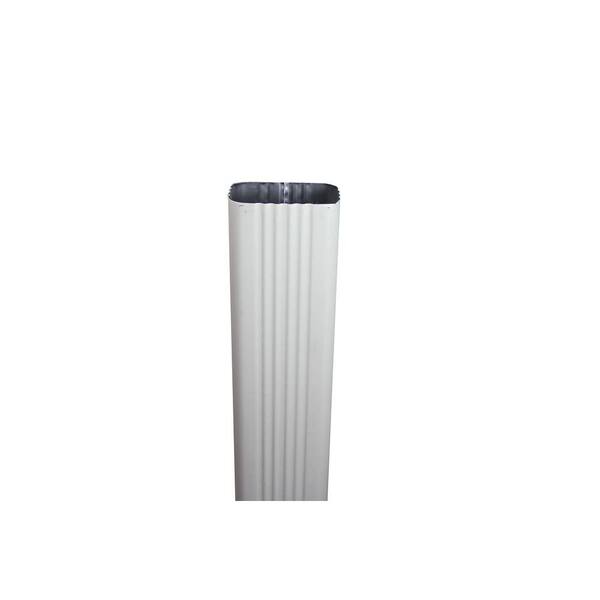 Spectra Pro Select 3 in. x 4 in. x 8 ft. Almond Aluminum Downpipe