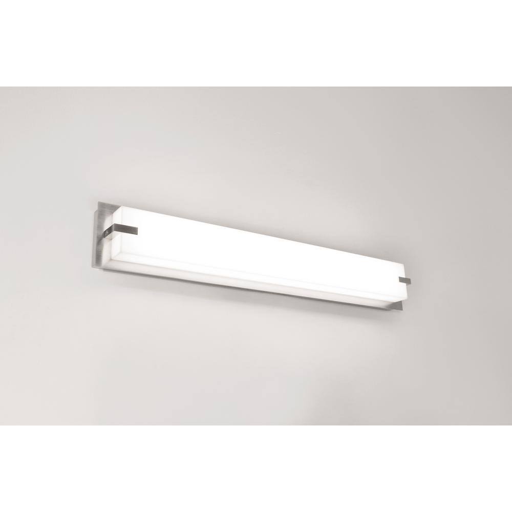 Sinclair 50-Inch Satin Nickel LED Vanity Light