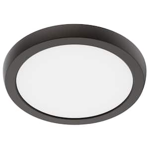 Blink Performer 7 in. Bronze Selectable CCT Color Changing LED Round Ceiling Flush Mount Light Fixture