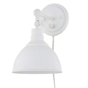 Franklin 1-Light Wired Sconce Distressed White
