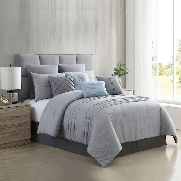 MODERN THREADS Bedford 10-Piece Multi-Colored King Printed Cotton Blend Comforter Set