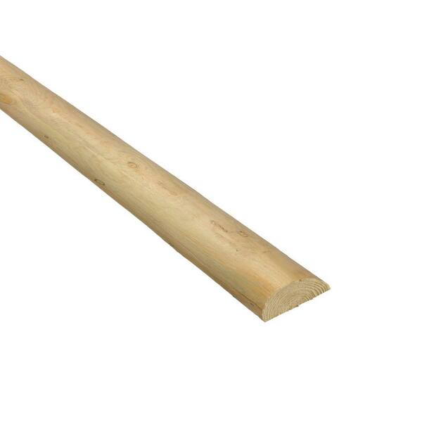 3 In X 6 In X 8 Ft Pressure Treated Pine Half Round Fence Post 154792 The Home Depot 3 In X 6 In X 8 Ft Pressure Treated Pine Half Round Fence Post 154792 The Home Depot