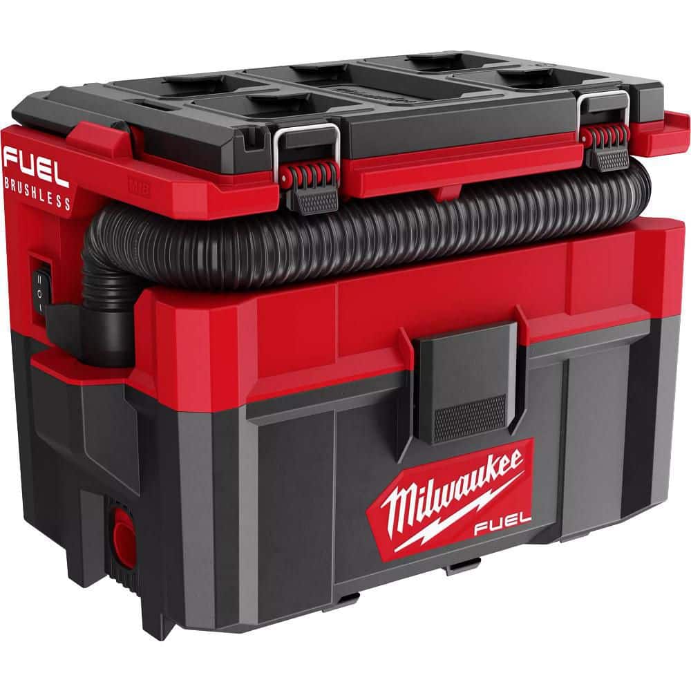 Milwaukee M18 FUEL PACKOUT 18-Volt Lithium-Ion Cordless 2.5 Gal. Wet/Dry Vacuum (Vacuum-Only) 0970-20