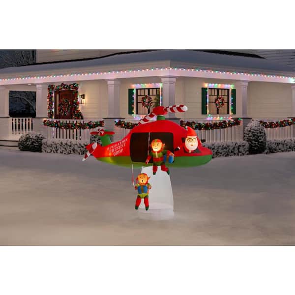 animated santa and elves