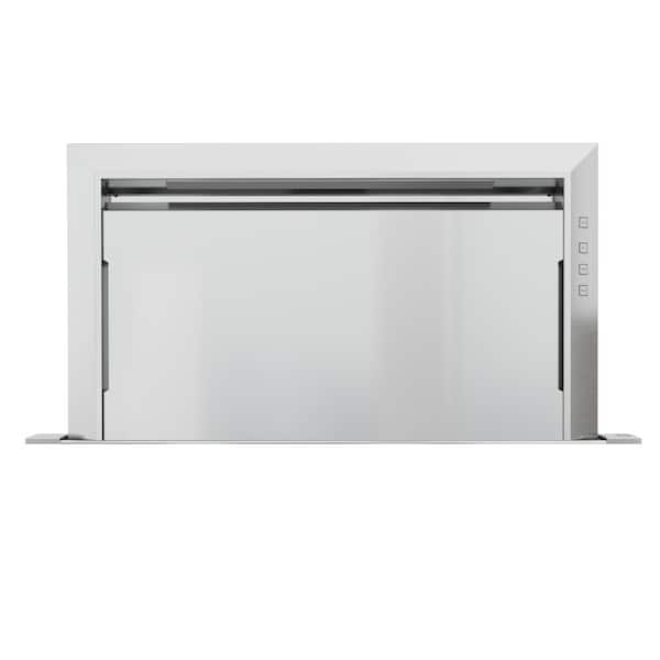 Zephyr Lift 30 in. Telescopic Convertible Downdraft System with Multiple Blower Options in Stainless Steel