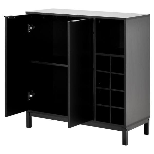 Modern Black Dresser, Armoire, Bar Cabinet, Coffee Bar Coffee