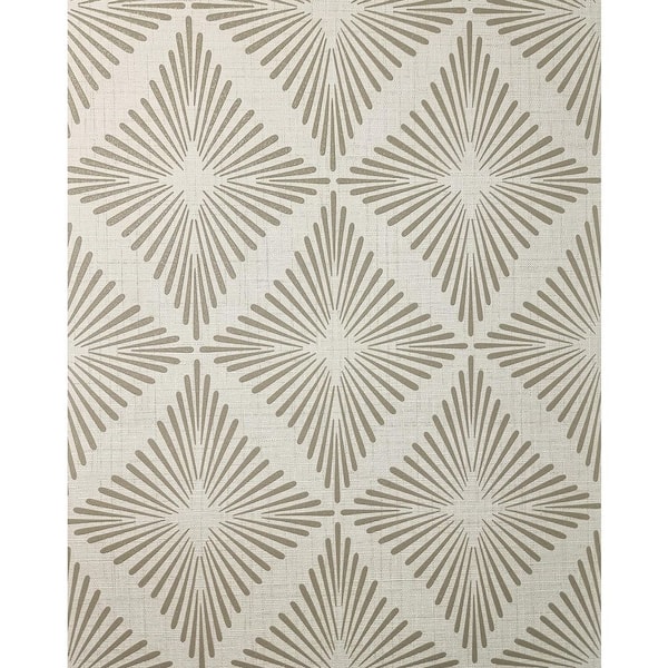 Denver Neutral White Starburst Wallpaper Sample