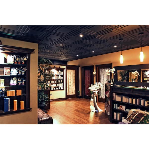 Stratford Faux Tin Feather-Light 2 ft. x 2 ft. Lay-In Ceiling Tile (40 sq. ft. / case)