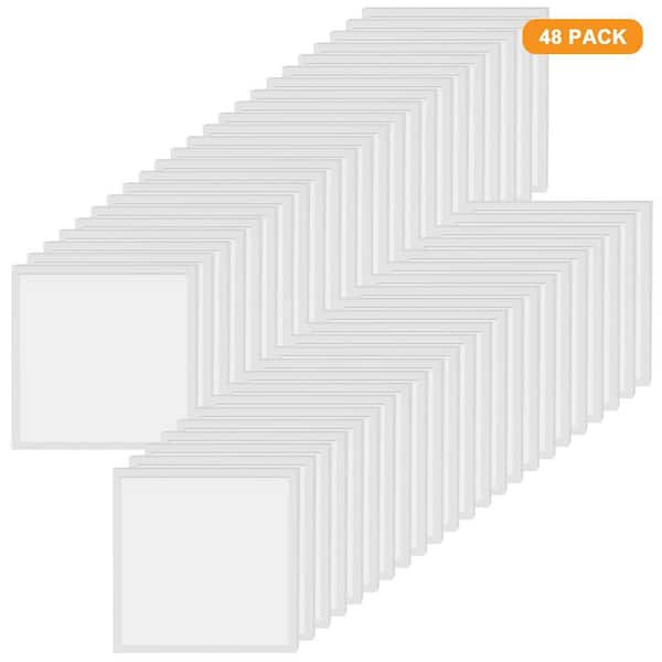 48-PACK 2 ft. x 2ft. Dimmable White 40W 5000K Integrated LED Back-Lit Flat Panel Light Troffer Light