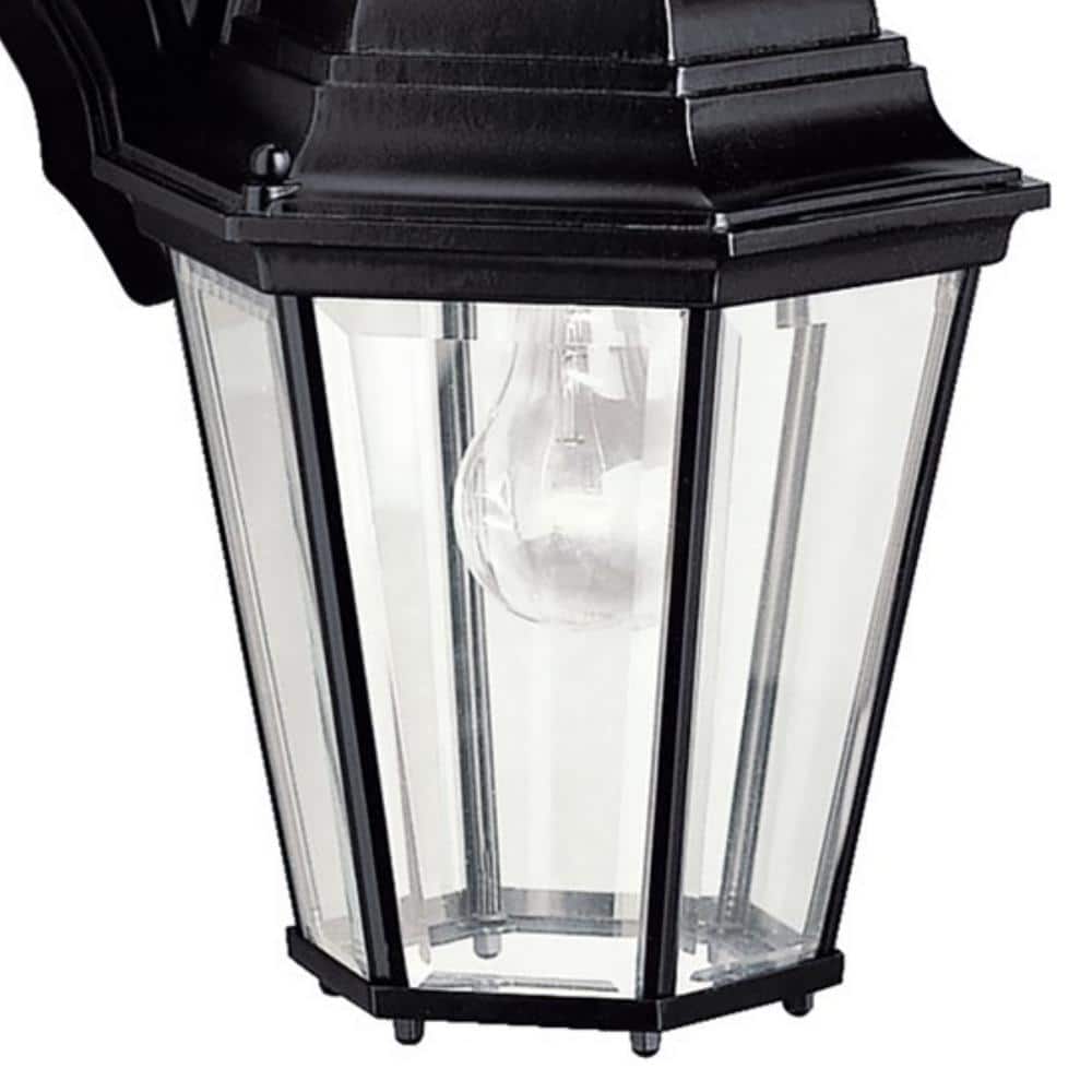Colonial Elegance 17" Black Cast Aluminum Outdoor Wall Lantern