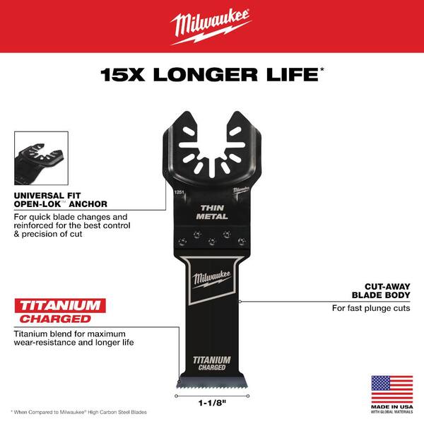 1-1/8 in. Bi-Metal Multi-Tool Plunge Blade 1-1/8 in. Bi-Metal Multi-Tool Plunge Blade