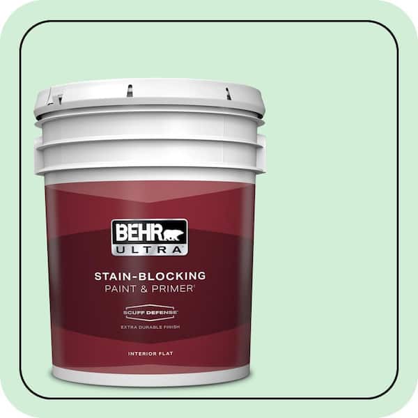 BEHR ULTRA 5 gal. #P400-2 End of the Rainbow Extra Durable Flat Interior Paint & Primer