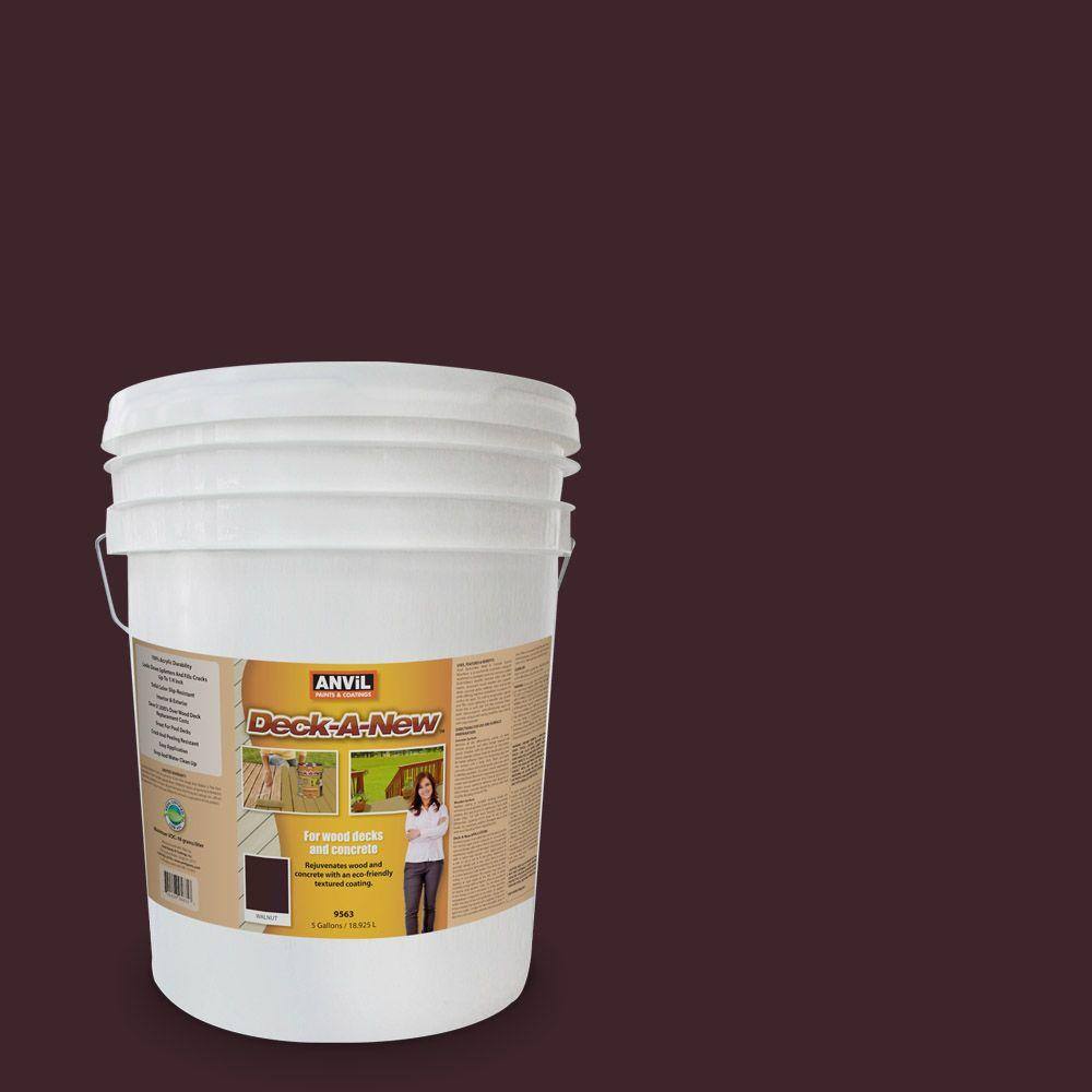 UPC 760428956357 product image for Deck-A-New 5-gal. Walnut Rejuvenates Wood and Concrete Decks Premium Textured Re | upcitemdb.com
