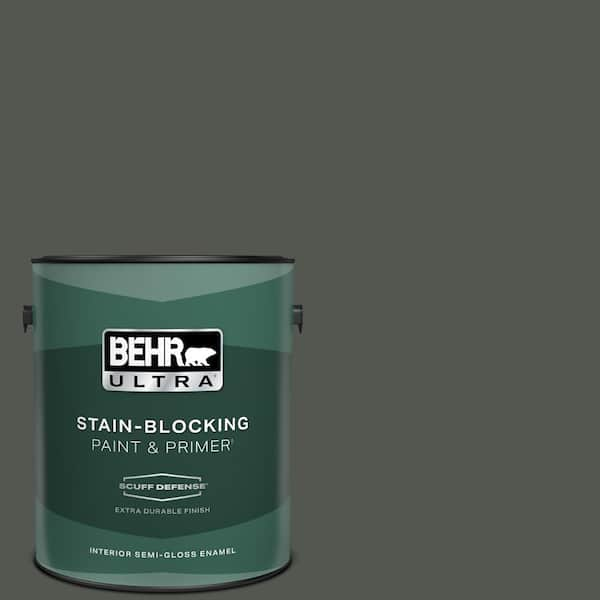 BEHR ULTRA 1 gal. #ECC-47-3 Twilight Forest Extra Durable Semi-Gloss Enamel Interior Paint & Primer