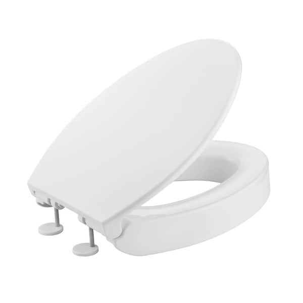 Elongated Soft Close ADA Toilet Seat in White