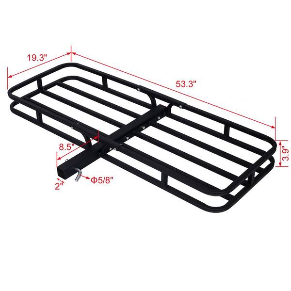 500 lbs. Hitch Mount Cargo Carrier in Black with 5/8 in. Hitch Pin