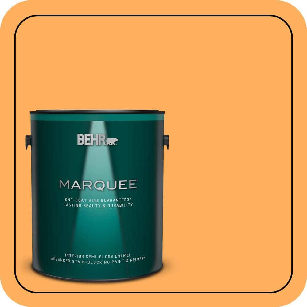 1 gal. #280B-5 Vintage Orange Semi-Gloss Enamel Interior Paint & Primer product image for price tracking