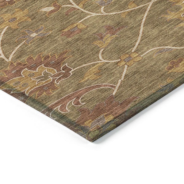 Chantille Machine Washable Indoor/Outdoor Abstract ACN2290 Brown 5 ft. x 7 ft. 6 in. Area Rug