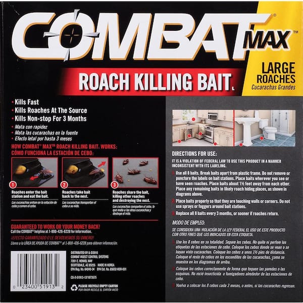COMBAT Source Kill Max 0.49 oz. Large Roach Trays (8-Pack