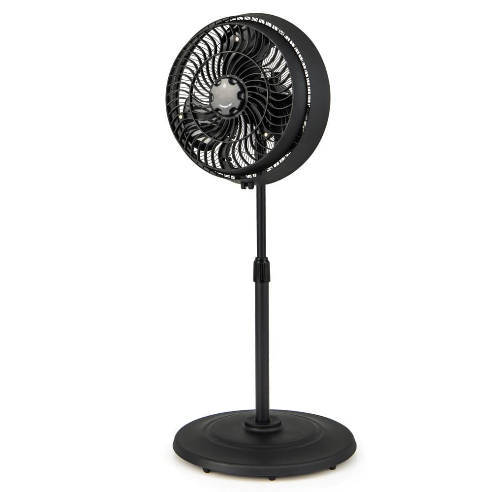 16 Inch Outdoor Misting Fan Oscillating Pedestal Fan with 3 Mist Levels-Black price history on PriceWatchPro