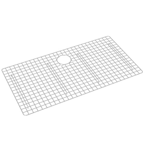 ROHL 17.31 in. L x 32.38 in. W Bottom Grid in Stainless Steel