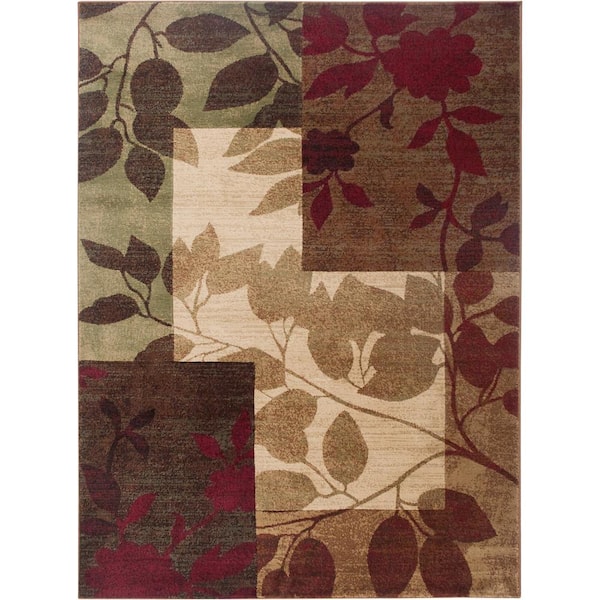 Tribeca Beige/Brown 2 ft. x 3 ft. Geometric Area Rug