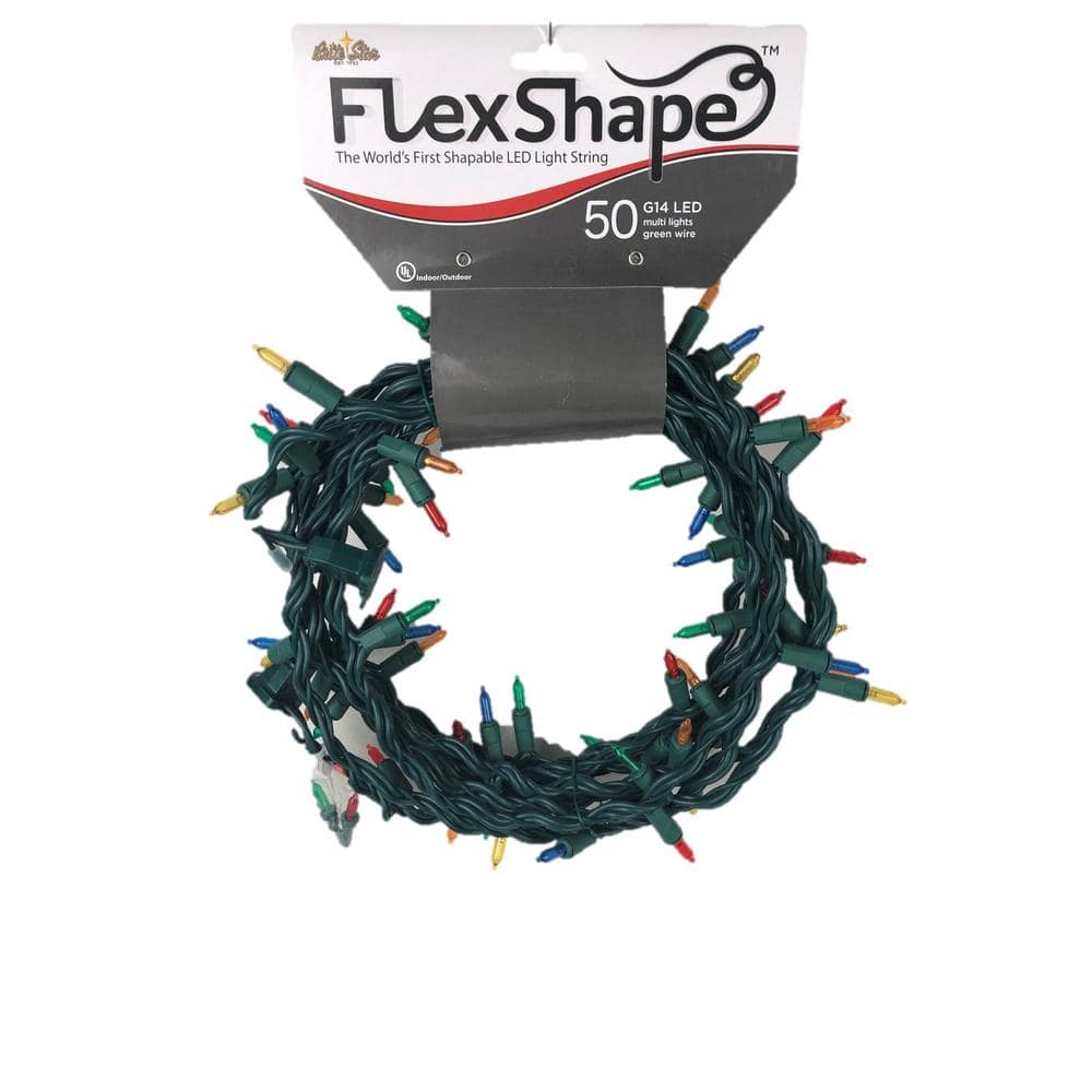 Brite Star Flex Shape 50Light LED MultiChristmas Lights 3927000 The Home Depot