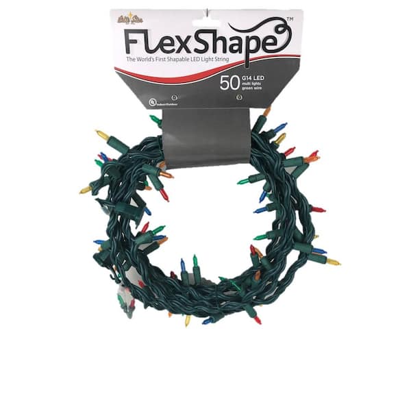 Brite Star Flex Shape 50Light LED MultiChristmas Lights 3927000
