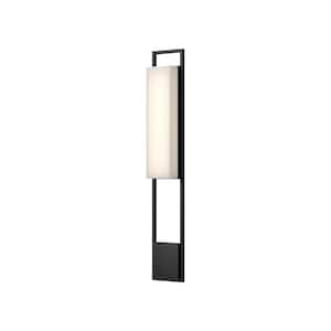 Aspen 33 in. 1-Light 22-Watt Black Integrated LED Exterior Wall Sconce