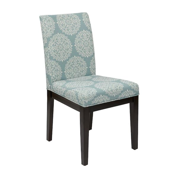 OSP Home Furnishings Dakota Parsons Chair Gabrielle Sky Fabric Seat (2-Pack)