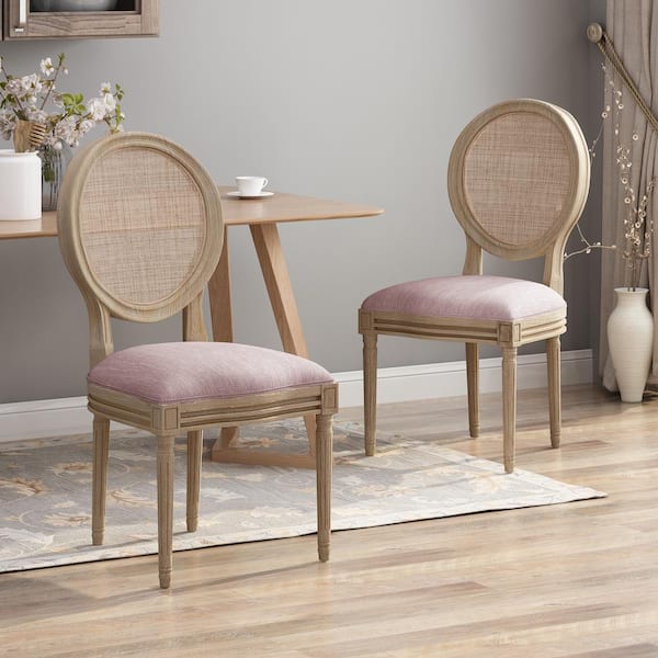 Epworth Light Blush Wood Dining Chairs (Set of 2)