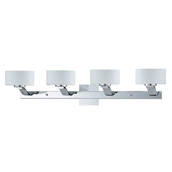 Lumenno International Kawan 4-Light Chrome Bath Vanity Light