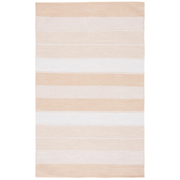 SAFAVIEH Striped Kilim Ivory Gold 4 ft. x 6 ft. Striped Area Rug