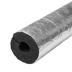2.6 in. x 3 ft. Open Self-adhesive Rubber And Plastic Radiant Barrier For Pipe Insulation Inner Diameter 27 mm (12-Pack)