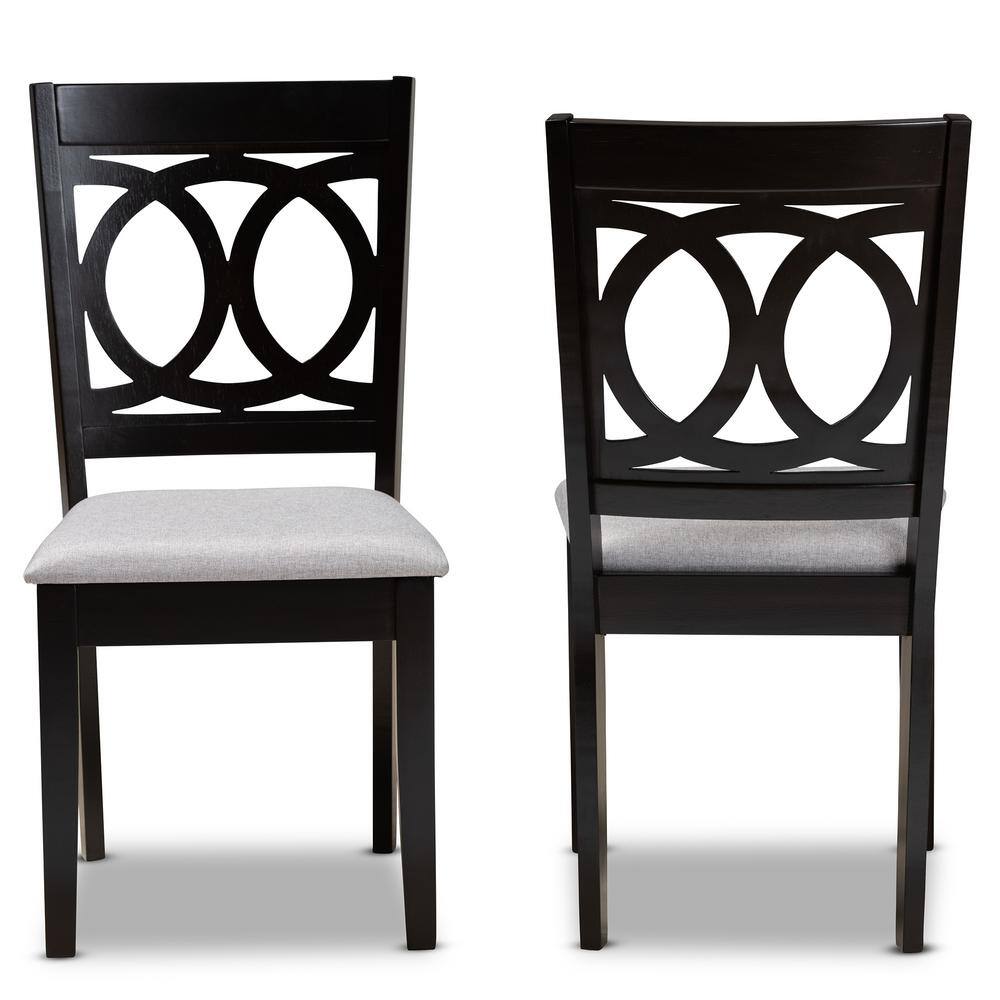 Lenoir Gray Upholstered Wood Dining Chair Set