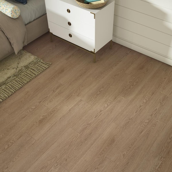 Shaw Boundless 8 Paradise Gray 8-mil x 7-in W x 48-in L Waterproof Glue Down Luxury Vinyl Plank Flooring (34.98-sq ft/ Carton)