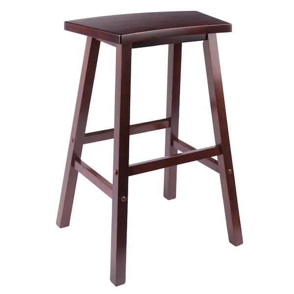 Slant Wood Foot Stool- Elm