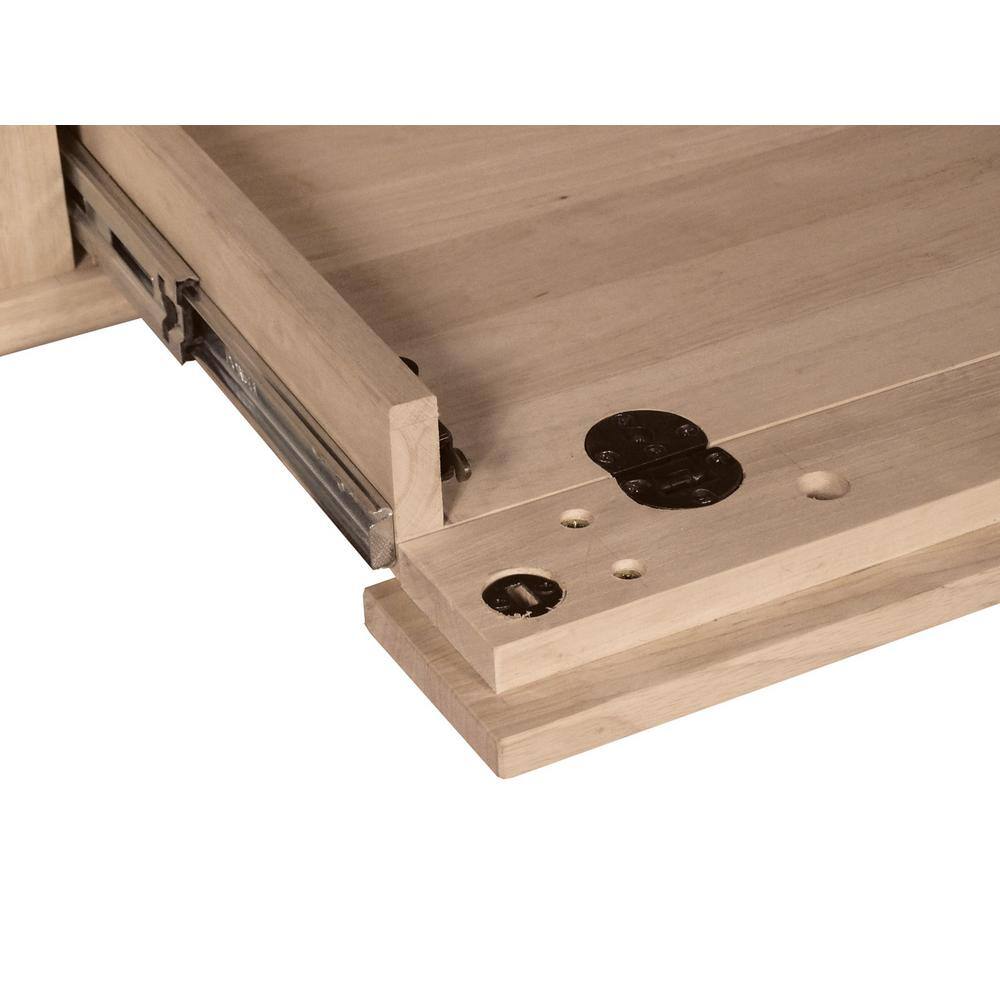 Elegant White Executive Hardwood Desk with Drawer and Keyboard Tray, 60"W