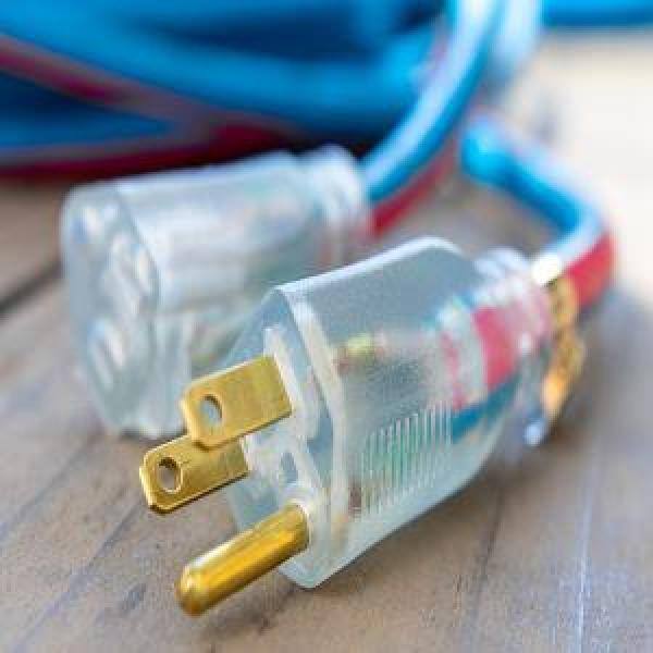 50 ft Blue and Red Cold Weather Extension Cord with Lighted Plug
