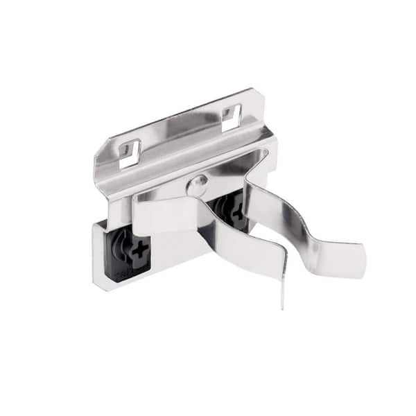 Triton Products Extended Spring Clip Hold Range 1 in. - 2 in. Stainless Steel LocBoard Hooks (3-Pack)