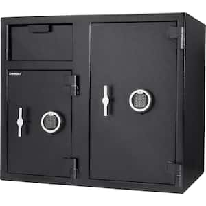 2.58 cu. ft./4.68 cu. ft. Large 2 Lock Depository Safe with Digital Keypad