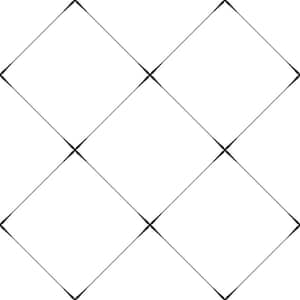 28.29 sq. ft. Diamond Tile Geo Peel and Stick Wallpaper